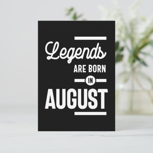 威厳がある誕生日ギフトの伝説が生まれ入って威厳があるいる 出欠カード (スタンド正面)