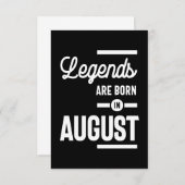 威厳がある誕生日ギフトの伝説が生まれ入って威厳があるいる 出欠カード (正面/裏面)