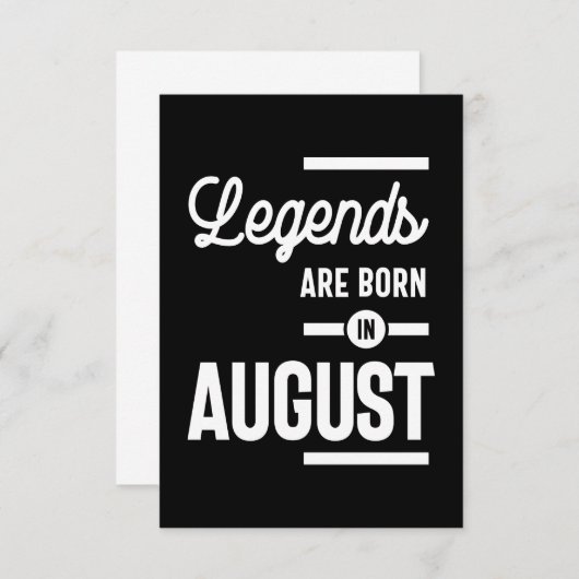 威厳がある誕生日ギフトの伝説が生まれ入って威厳があるいる 出欠カード (正面/裏面)