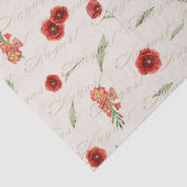 威厳がある誕生月花ポピーグラジオラス 薄葉紙 (詳細)