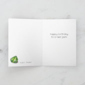 威厳がある誕生石周囲誕生日カード カード (内部)