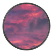 威厳がある赤 アイスホッケーパック (正面)