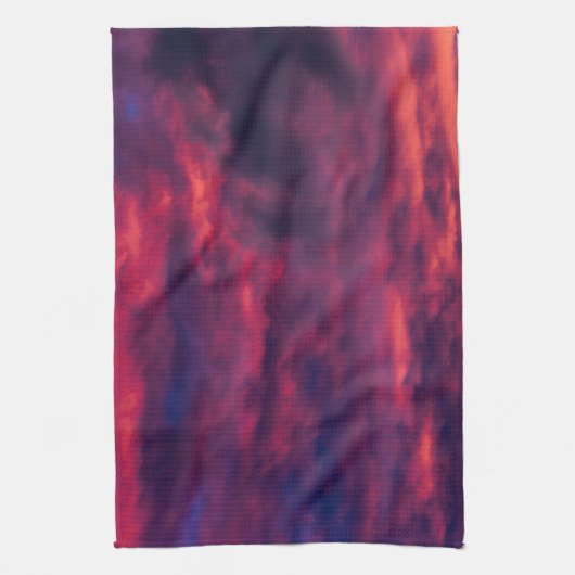 威厳がある赤 キッチンタオル (縦)