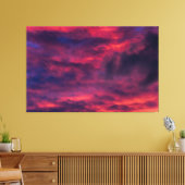 威厳がある赤 キャンバスプリント (インサイチュ (リビング))