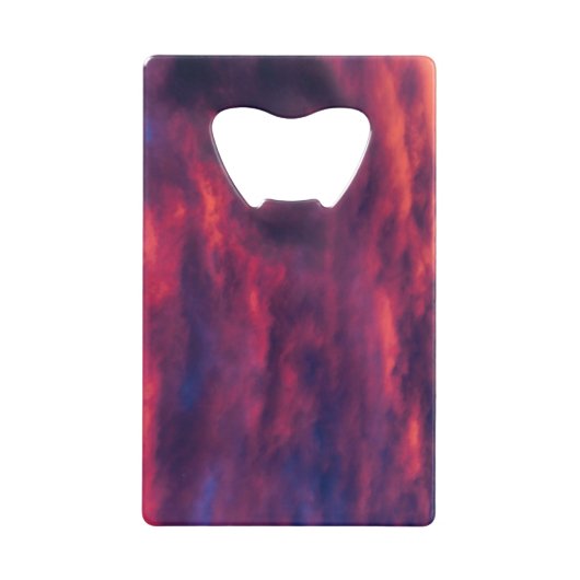 威厳がある赤 クレジットカード栓抜き (裏面)