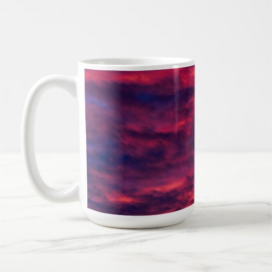 威厳がある赤 コーヒーマグカップ (左)