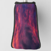 威厳がある赤 ゴルフヘッドカバー (回転90)