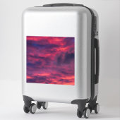 威厳がある赤 シール (スーツケース)