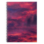 威厳がある赤 ノートブック (正面)