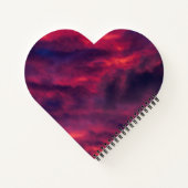 威厳がある赤 ノートブック (裏面)