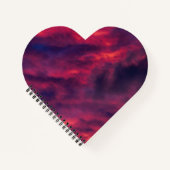 威厳がある赤 ノートブック (正面)