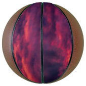 威厳がある赤 バスケットボール (縦)