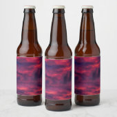 威厳がある赤 ビールラベル (ボトル)