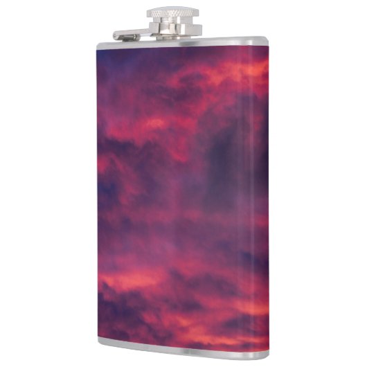 威厳がある赤 フラスク (左)