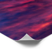 威厳がある赤 ポスター (角)