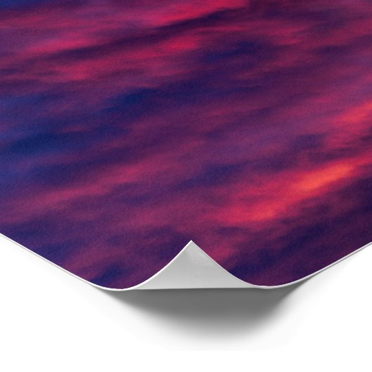 威厳がある赤 ポスター (角)