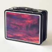 威厳がある赤 メタルランチボックス (裏面)