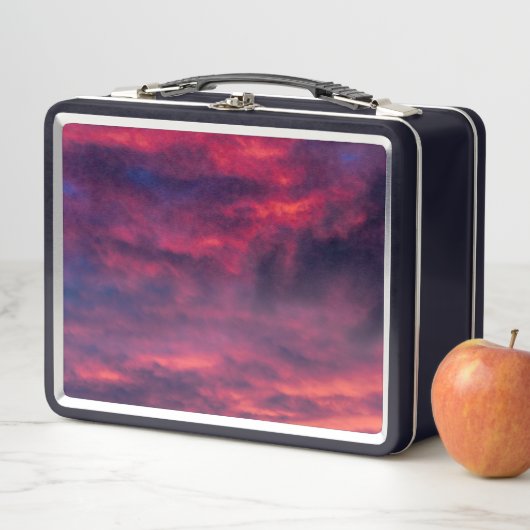 威厳がある赤 メタルランチボックス (インサイチュ)