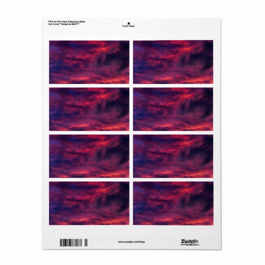 威厳がある赤 ラベル (フルシート)