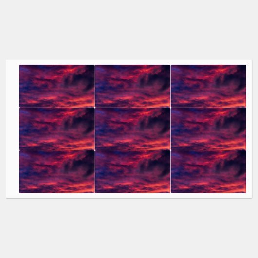 威厳がある赤 ラベル (シート)