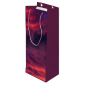 威厳がある赤 ワインギフトバッグ (裏面アングル)