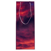 威厳がある赤 ワインギフトバッグ (裏面)