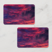 威厳がある赤 名刺 (正面/裏面)