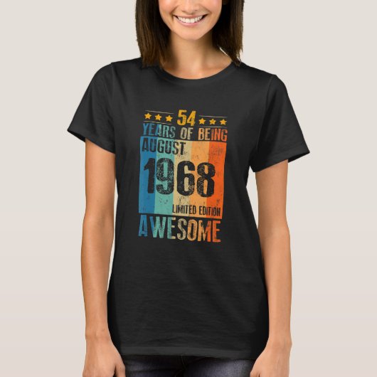 威厳がある1968年54素晴らし年 Tシャツ (正面)