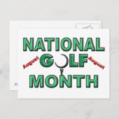 威厳がある – ゴルフの月 ポストカード (正面/裏面)