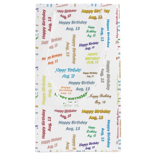 威厳がある, 13誕生日抱き枕 スモールペーパーバッグ (裏面)