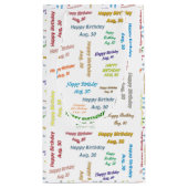 威厳がある, 30誕生日抱き枕 スモールペーパーバッグ (裏面)