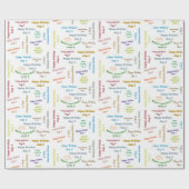 威厳がある, 6誕生日ギフト包装紙 ラッピングペーパー (フラット)