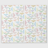 威厳がある, 8誕生日ギフト包装紙 ラッピングペーパー (フラット)