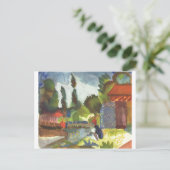 威厳があるMacke – アイスランドシャンク（アラブ1914座席付き） ポストカード (スタンド正面)