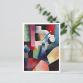 威厳があるMacke、カラー型枠 ポストカード (スタンド正面)