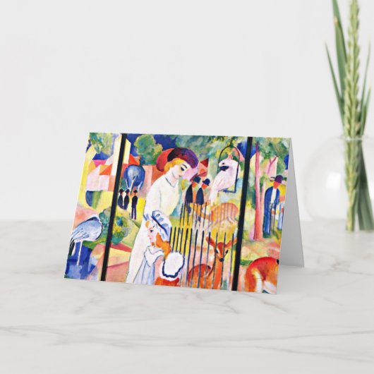 威厳があるMacke – ビッグ絵画ズー カード (正面)