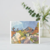 威厳があるMacke – ロッキー風景1914水彩 ポストカード (スタンド正面)