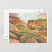 威厳があるMacke - Schlucht 1914水彩 ポストカード (正面/裏面)