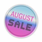 威厳があるSale Sticker Holographic Gradient (1pc) シール (正面)