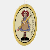 "威厳があるTime to Hit the Books"アニーオーナメント セラミックオーナメント (右)