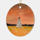 威厳と遠くにな歩くこと セラミックオーナメント (左)