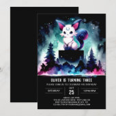 威厳のあるお洒落猫 招待状 (正面/裏面)