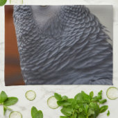 威厳のあるなアフリカ灰色のオウム キッチンタオル (折り畳み)