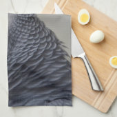 威厳のあるなアフリカ灰色のオウム キッチンタオル (四つ折り)