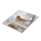 威厳のあるなゴールデン・リトリーバー タイル (側面)