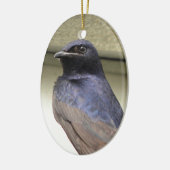 威厳のあるなムラサキツバメ セラミックオーナメント (左)