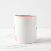 威厳のあるなユニコーンのコーヒー茶時間マグ ツートーンマグカップ (中央)