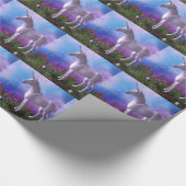 威厳のあるなユニコーン ラッピングペーパー (角)