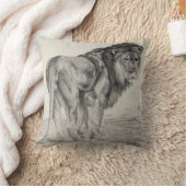 威厳のあるなライオン クッション (ブランケット)