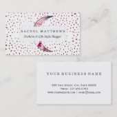 威厳のあるな月の手描きの星雲の抽象芸術の星 名刺 (正面/裏面)